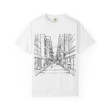 Urban Street Art T-Shirt, Casual Graphic Tee, Gift for Travelers, Streetwear Fashion, Unisex Art Apparel