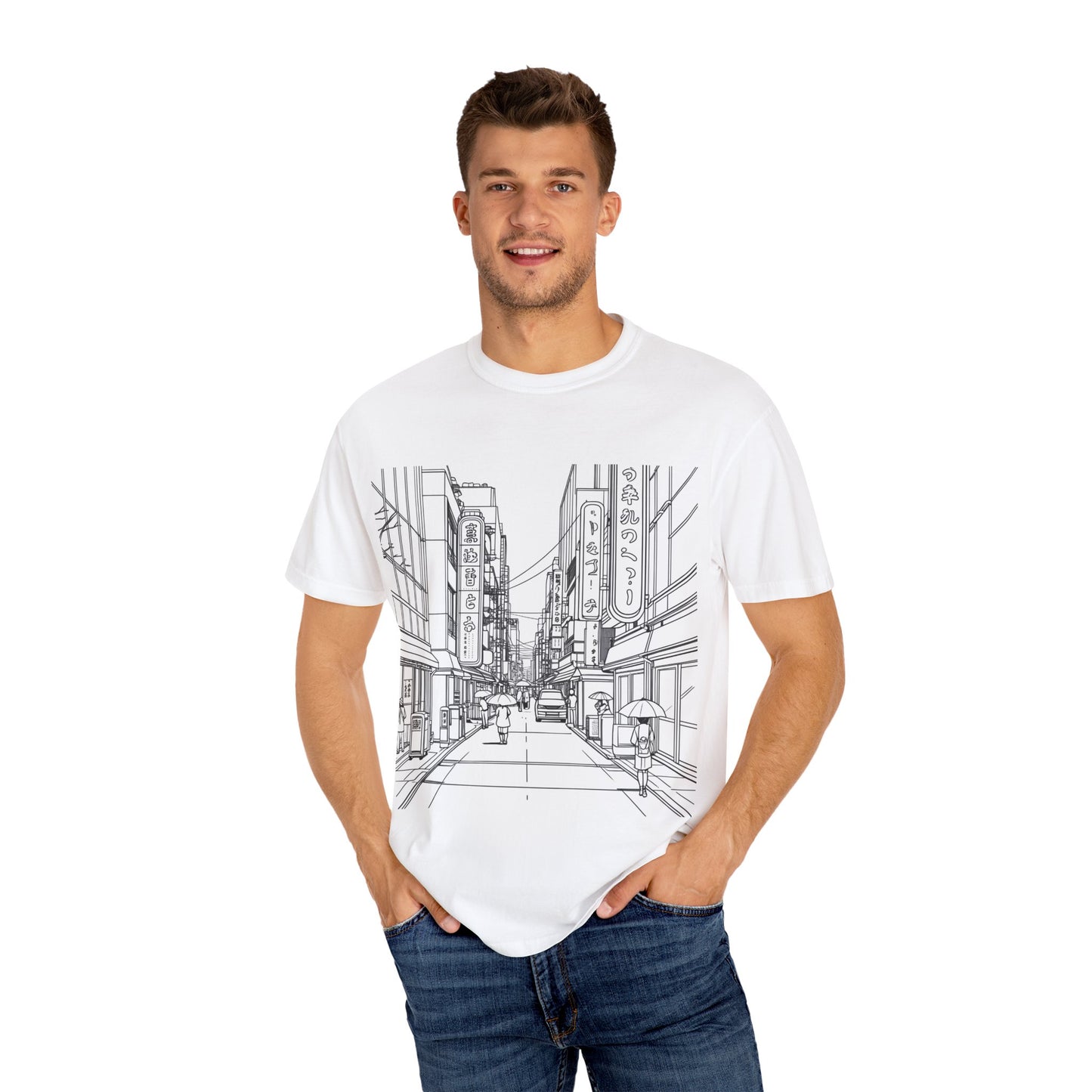 Urban Street Art T-Shirt, Casual Graphic Tee, Gift for Travelers, Streetwear Fashion, Unisex Art Apparel
