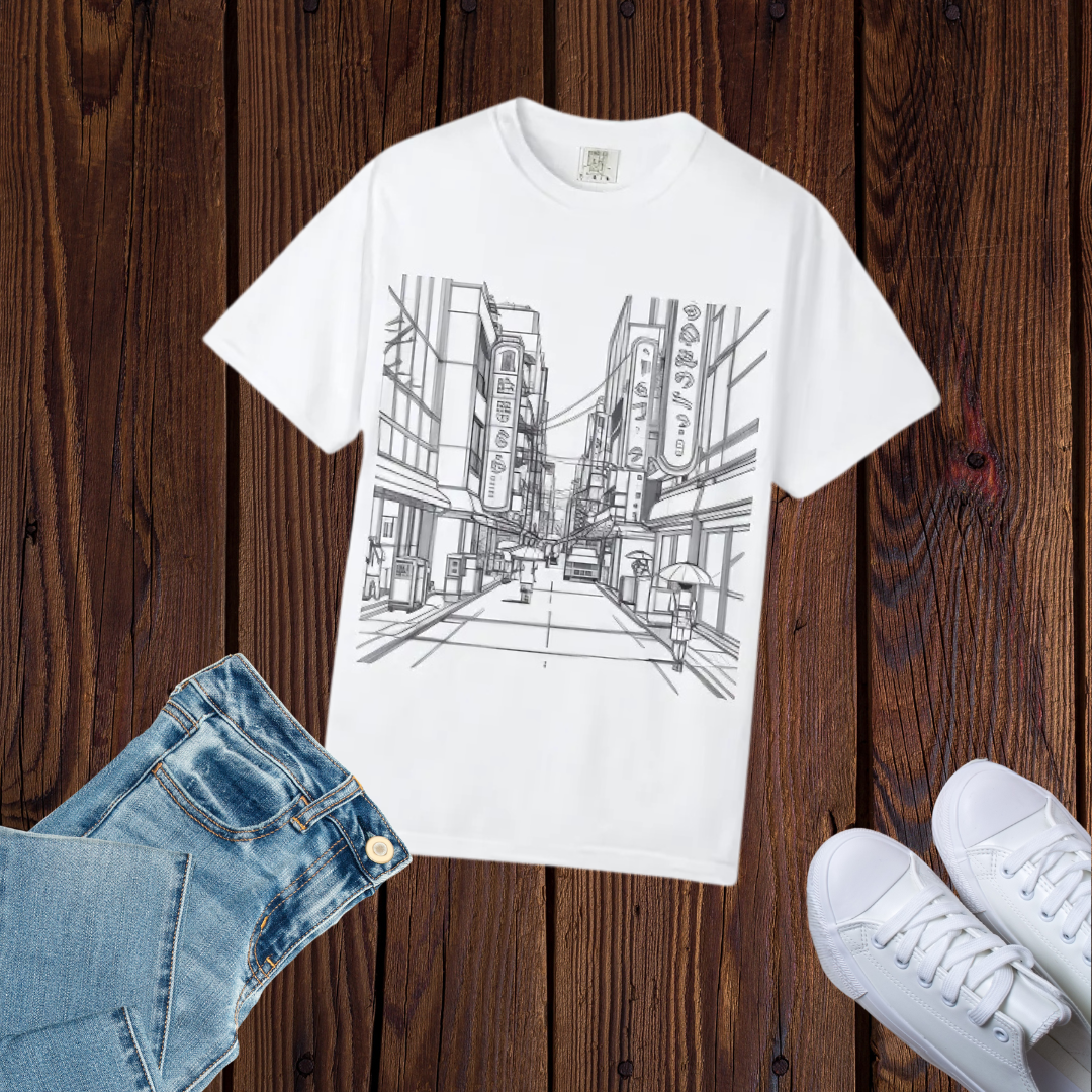 Urban Street Art T-Shirt, Casual Graphic Tee,