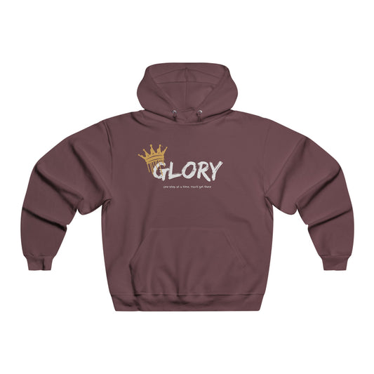 Men's Glory Crown Hooded Sweatshirt, Casual Streetwear, Trendy Gift, Perfect for Fitness, Everyday Wear, Birthday Present