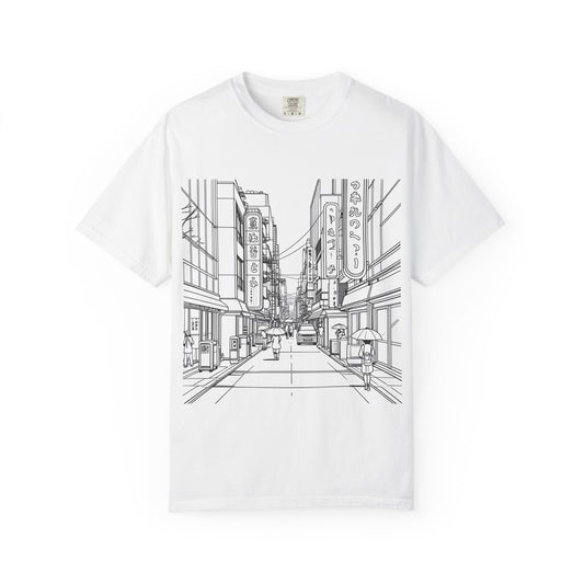 Urban Street Art T-Shirt, Casual Graphic Tee, Gift for Travelers, Streetwear Fashion, Unisex Art Apparel