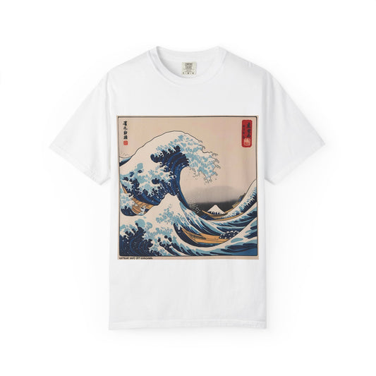 Ocean Wave Art T-shirt, Unisex Graphic Tee, Casual Beachwear, Nature Lover Gift, Summer Style Top