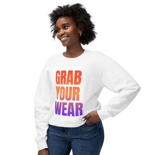 Vibrant Crewneck Sweatshirt - Grab Your Wear, Cozy Fashion, Unisex Style, Gift for Him/Her, Casual Outfit, Layering Essential