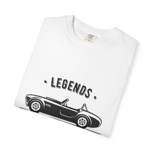 Vintage Car Lover's Unisex T-shirt - Legends Never Fade Tee, Automotive Apparel, Gift for Car Enthusiasts, Classic Car Gift, Road Trip Top