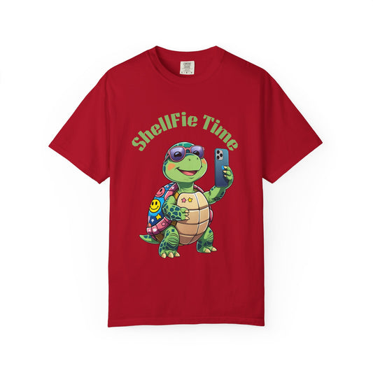 Shellebration Unisex T-Shirt, Cute Turtle Graphic Tee, Summer Vibes Shirt, Gift for Beach Lovers, Fun T-Shirt for Every Occasion