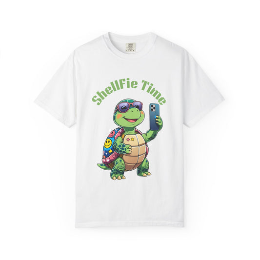 Shellebration Unisex T-Shirt, Cute Turtle Graphic Tee, Summer Vibes Shirt, Gift for Beach Lovers, Fun T-Shirt for Every Occasion