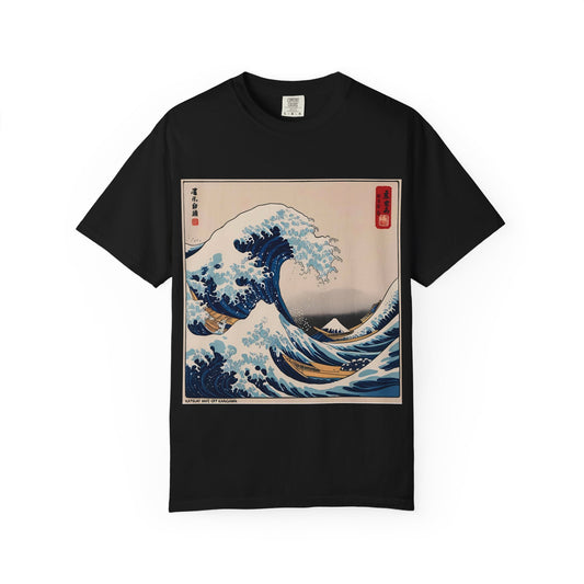 Ocean Wave Art T-shirt, Unisex Graphic Tee, Casual Beachwear, Nature Lover Gift, Summer Style Top