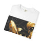 Golden Koi T-Shirt, Unisex Fish Tee, Unique Graphic Shirt, Casual Wear, Gift for Nature Lovers, Eco-Friendly Clothing
