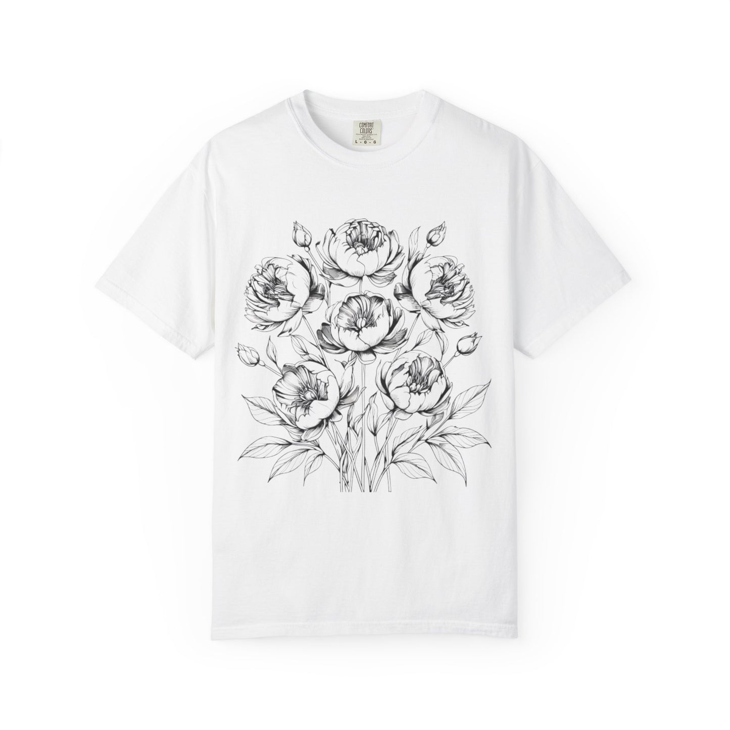 Floral Sketch Unisex T-Shirt,