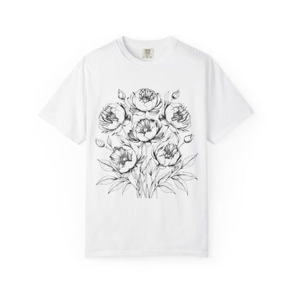 Floral Sketch Unisex T-Shirt,