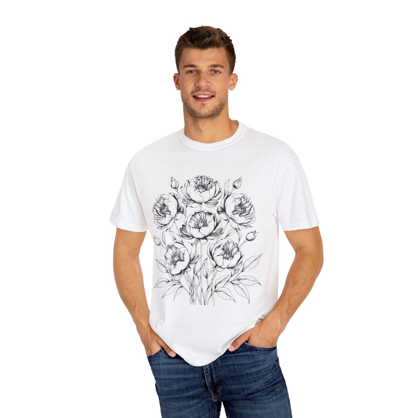 Floral Sketch Unisex T-Shirt,