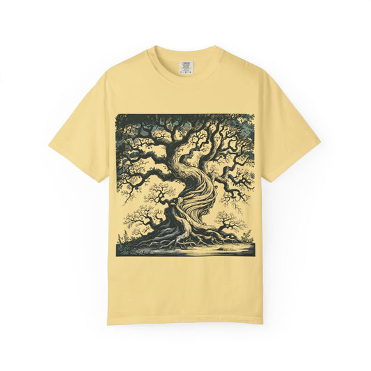 Artistic Tree Design Unisex T-Shirt, Nature Lover Tee, Eco-Friendly Fashion, Gift for Friends, Bohemian Style Apparel