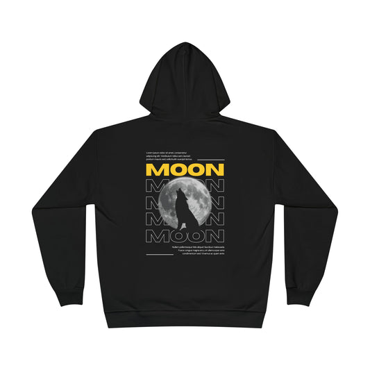 Eco-Friendly Moon Design Hoodie, Unisex Pullover, Perfect Gift for Nature Lovers, Cozy Sweatshirt for All Seasons, Full Moon Gathering