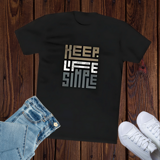 Keep Life Simple Unisex Cotton Crew Tee