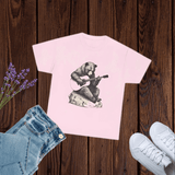 Bear Guitar Unisex Heavy Cotton Tee - Cute Animal Shirt