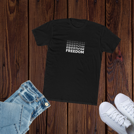 Unisex Freedom Graphic Tee - Soft Cotton Crew Neck Shirt,