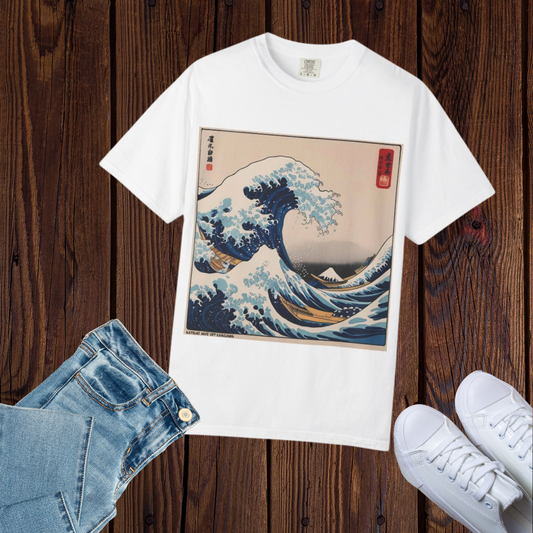 Ocean Wave Art T-shirt, Unisex Graphic Tee