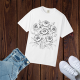 Floral Sketch Unisex T-Shirt,