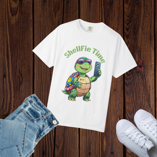 Shellebration Unisex T-Shirt, Cute Turtle Graphic Tee,