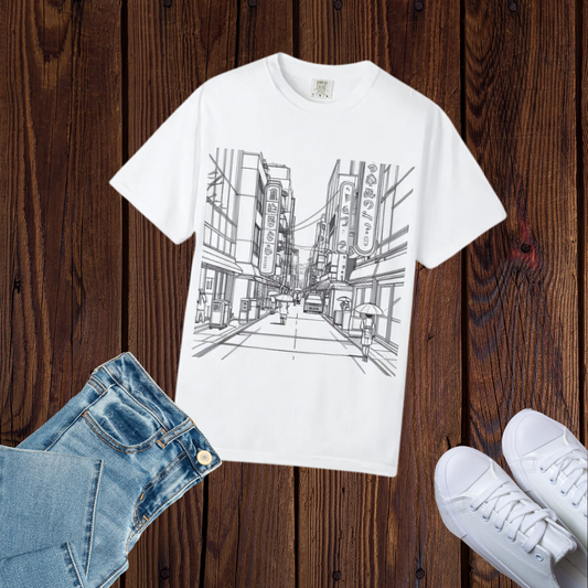 Urban Street Art T-Shirt, Casual Graphic Tee,